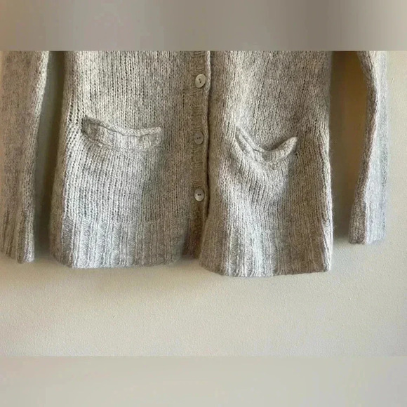 Peruvian Connection Baby Alpaca Oatmeal Cardigan Sweater Size XS - Picture 7 of 11